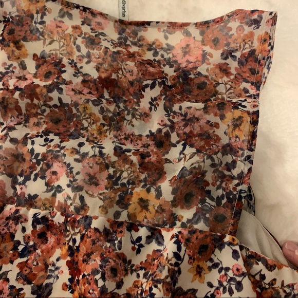 Floral Colorful Summer Mini Dress with belt - Picture 11 of 16